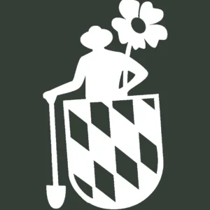 Logo des Kreisverbandes Neustadt in weiß auf grünem Hintergrund